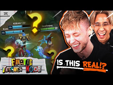 "I'M ACTUALLY DYING INSIDE" | Fnatic Teaches Noob ft. Rekkles