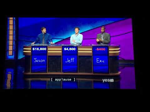 Double Jeopardy SEASON 36 Premiere Week, Jason Zuffranieri (Day 10) - 2nd Daily Double (9/12/19)