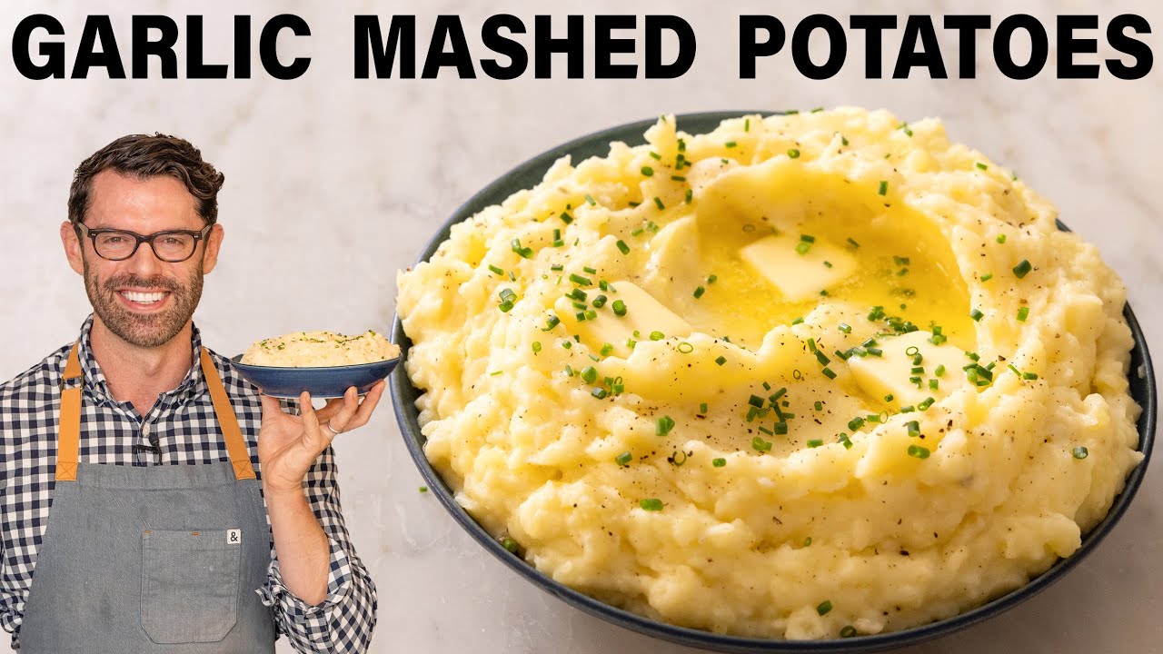 Creamy Garlic Mashed Potatoes by Preppy Kitchen — recipe photo