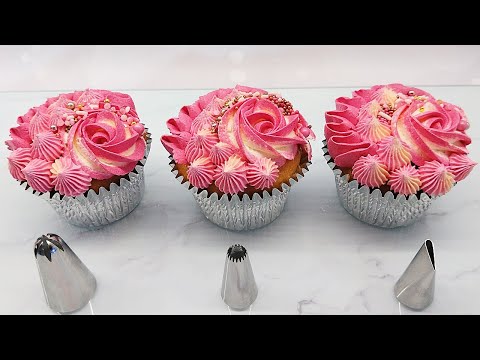 Cupcake Piping Techniques for Beginners #cupcake #cakedecorating #cakepiping