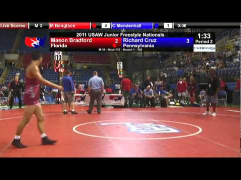 Junior Freestyle 135 - Mason Bradford (FL) vs. Richard Cruz (PA)
