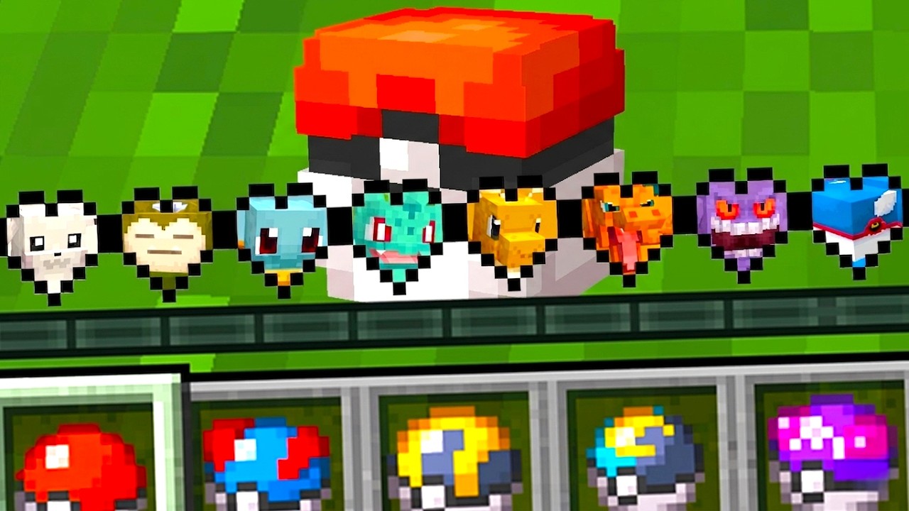"ポケモン"のハートがゲットできる世界【マイクラ】
