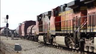 preview picture of video 'BNSF Mainline Action Miami, Texas.  part 3'