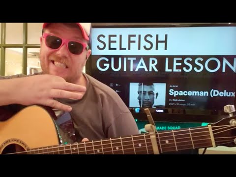 How To Play Selfish Guitar Nick Jonas // easy guitar tutorial beginner lesson easy chords