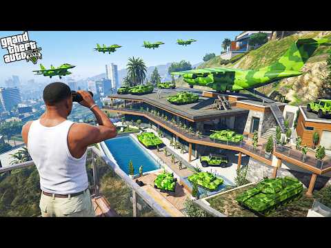 GTA 5 : Franklin's House Raided By Army In Gta 5 ! (GTA 5 mods)