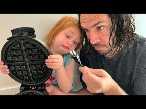 COOKING LESSONS with Adley! Making Breakfast Routine (morning surprise for mystery guests) Video