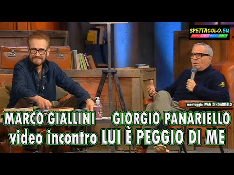 Marco Giallini e Giorgio Panariello, video incontro Lui è peggio di me