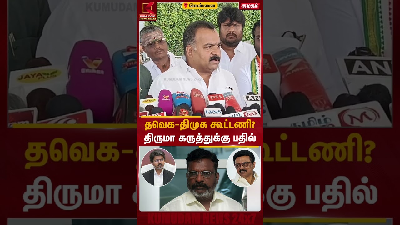 தவெக - திமுக கூட்டணி? திருமாவின் கருத்துக்கு மாணிக்கம் தாகூர் பதில்! | VCK | MK Stalin | TVK | DMK