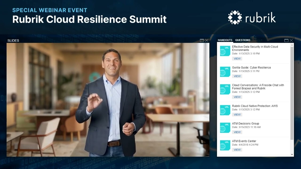 Rubrik Cloud Resilience Summit