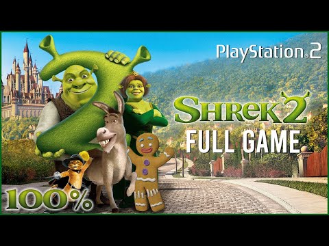 Shrek 2 (PlayStation 2) -  Full Game Co-op  HD Walkthrough 100% - No Commentary