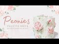PEONIES Palette Knife Buttercream Painting