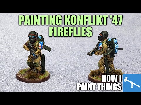 Konflikt '47 - Painting US Firefly Jump Infantry [How I Paint Things]