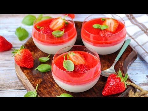 How to Make Strawberry Panna Cotta 🍓 | Creamy & Delicious Dessert