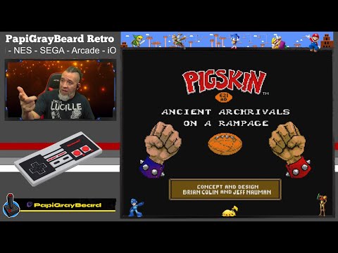 Retro Arcade Game PigSkin 621 AD Gameplay Review With Full Commentary