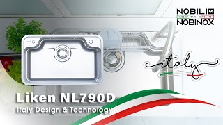 CHẬU RỬA BÁT 1 HỐ NOBINOX LIKEN NL790D video 1