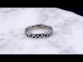 video - Starry Night Scattered Diamond Wedding Band