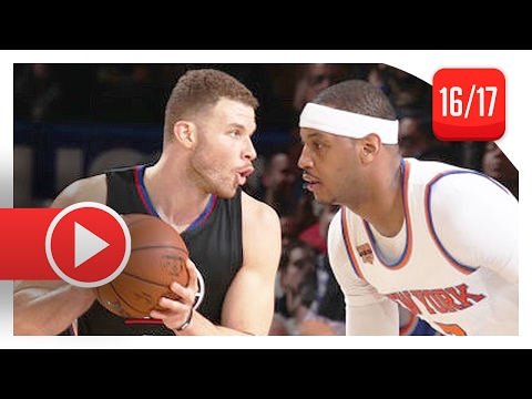 Blake Griffin vs Carmelo Anthony Duel Highlights (2017.02.08) Knicks vs Clippers - Future Teammates?