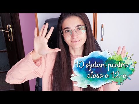 Sfaturi pentru clasa a 12a 📚