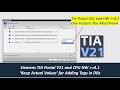 SC18 Keep Actual Values Without DB Re Initialization During Download In Siemens TIA Portal V21
