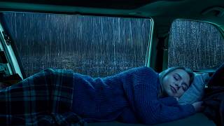 Heavy Rain Sounds on a Car Roof | Relax Your Mind, Stop Overthinking & Fall Into Deep Sleep