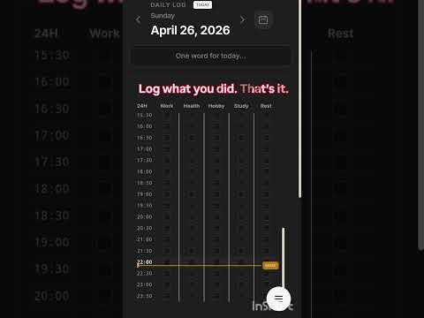 ZEROLOG — Tap to log your day video thumbnail