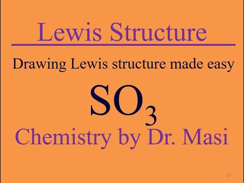 How to Draw Lewis structure for SO3 sulfur trioxide?