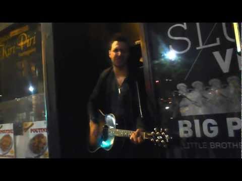 Ryan Star - So Ordinary - acoustic - outside of Belmont Venue - Montreal - June 3rd 2012
