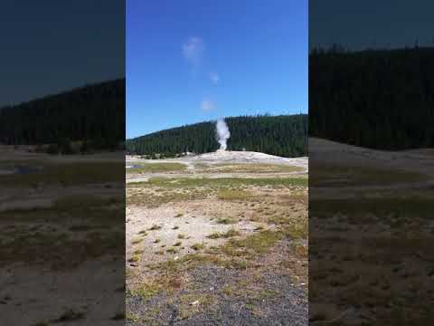 Old Faithful(campground is about 20 miles away...closest one to Yellowstone in the Grand Tetons). 