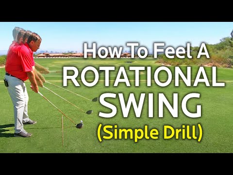 Best Golf Drill to Feel a Rotational Golf Swing (Effortless and Pain Free)