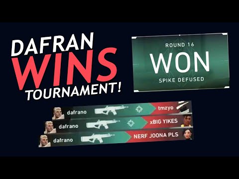 Dafran Wins His First Valorant Tournament!