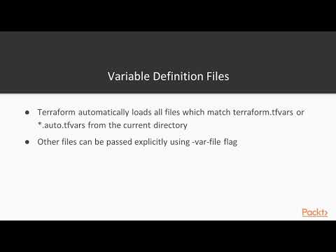 Hands On Infrastructure Automation with Terraform on AWS Variables|packtpub com