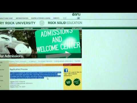Slippery Rock University S Transfer Application Process