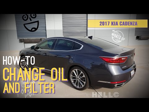 2017 Kia Cadenza Oil Change | How-to change Oil and Filter