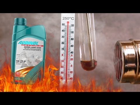 Addinol Super Light 5W-40 - тест нагревом