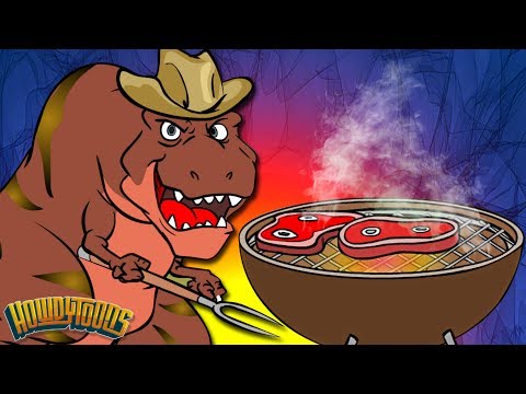 Dinosaur Battle Songs | Meat Eaters | Giganotosaurus and Tyrannosaurus Dinosaur Songs by Howdytoons