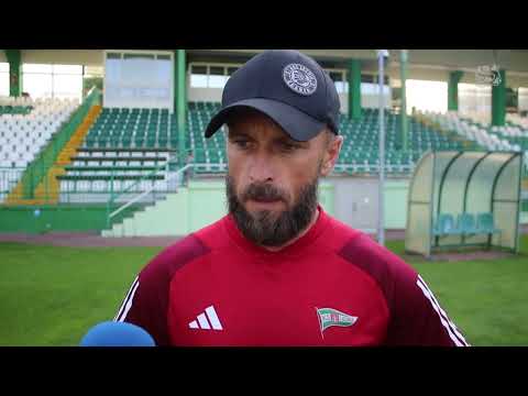 Szymon Grabowski po sparingu Lechia Gdańsk - Stomil Olsztyn 1:1