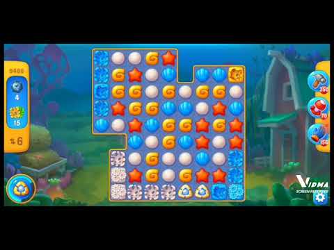 Fishdom. 9486 level no boosters and diamonds. 19 moves