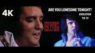 Are You Lonesome Tonight | Elvis Presley (4K Live Remastered) Evolution Through The Years 1959-1977