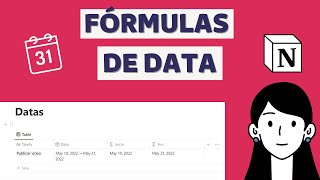 Como usar fórmulas de data no Notion