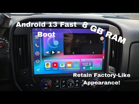 Cidava Android 13 Stereo-Test für Silverados/Sierras 2014–2018 (Installation, Funktionen, Auspacken)