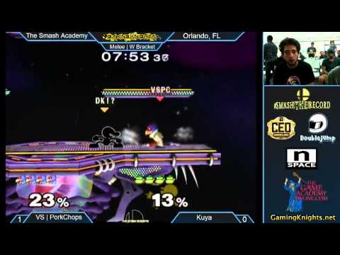 The Smash Academy - VS | Porkchops (Falco) vs Kuya (G&W) - Bracket - SSBM