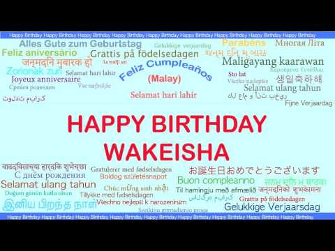 Wakeisha   Languages Idiomas - Happy Birthday