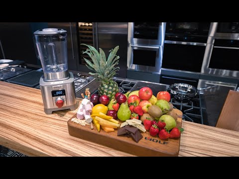 Melted Chocolate and Strawberries using the Wolf Dual Fuel Burners