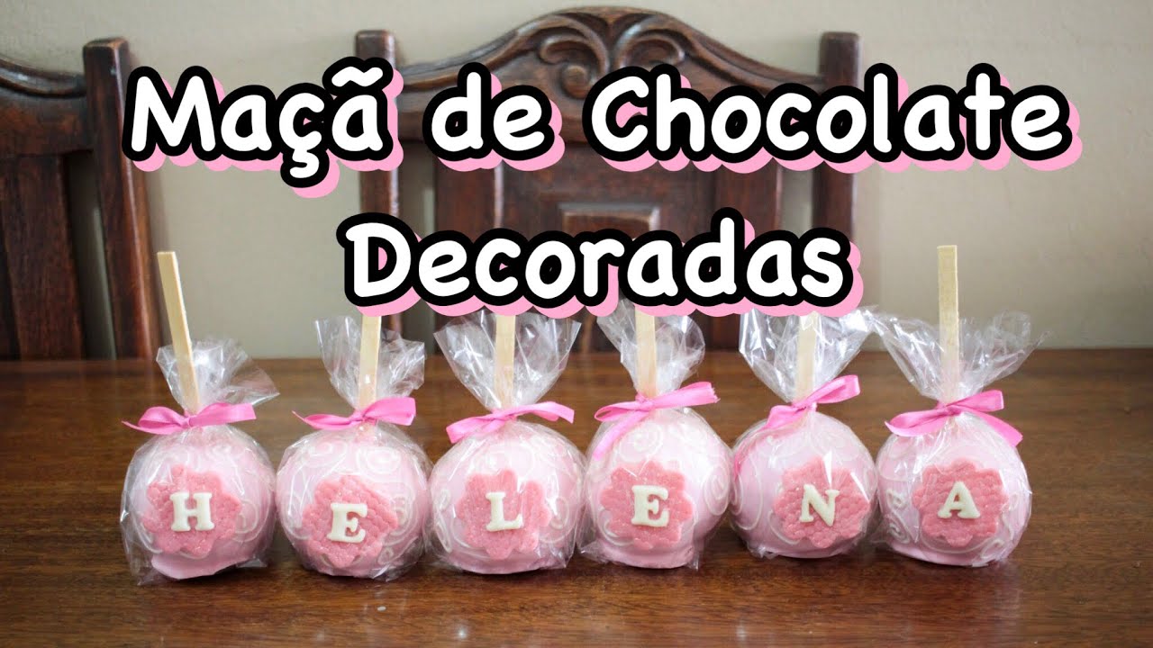 Watch Now MAÇÃ DE CHOCOLATE PERSONALIZADA E DECORADA ROSA MAÇÃ DE CHOCOLATE PERSONALIZADA E DECORADA ROSA