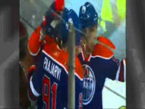 Gilbert Brule scores his 32nd NHL goal (October 7, 2010).wmv