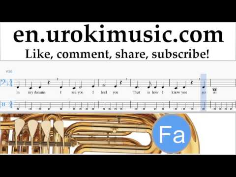 How to Play Tuba Celine Dion - Titanic - My Heart Will Go On Tabs Part#2 um-b352