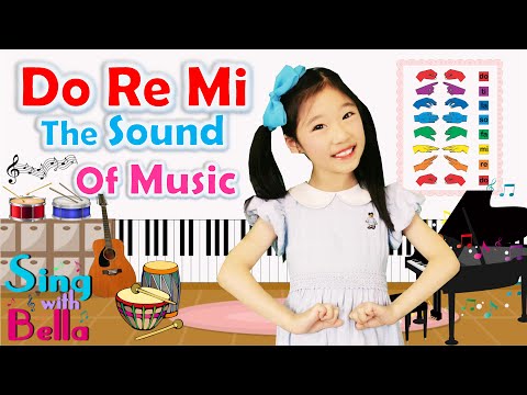 Do Re Mi from The Sound of Music with Solfege Hand Signs and Lyrics - Music Notes | Sing with Bella