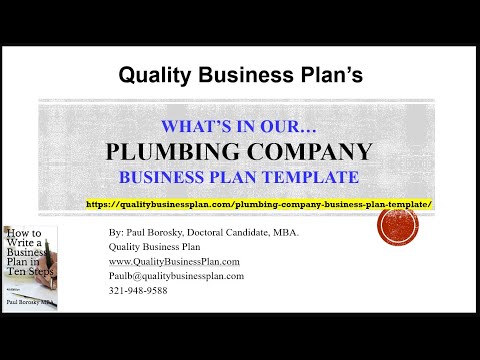 , title : 'What’s in our PLUMBING COMPANY Business Plan Template by Paul Borosky, MBA.'