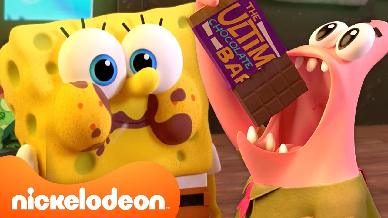 SpongeBob & Patrick Try Their FIRST Chocolate Bar! 🍫 | Kamp Koral | Nickelodeon UK