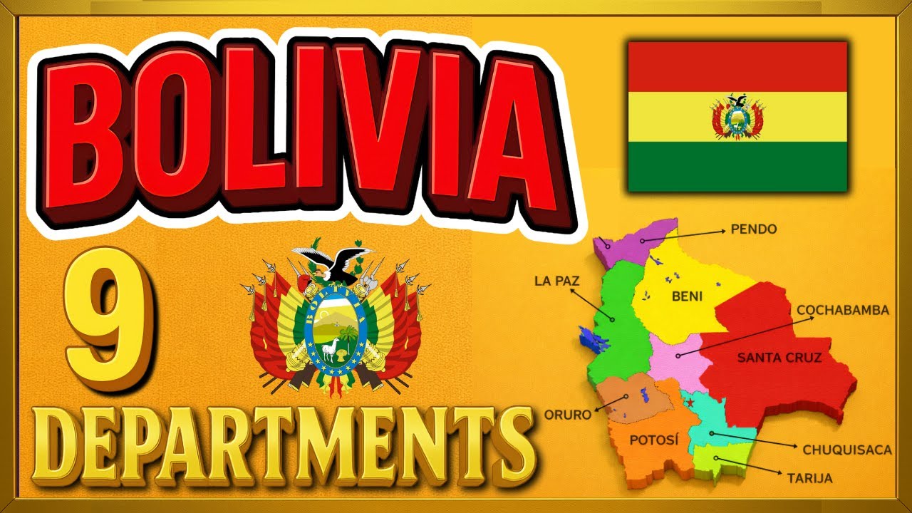 Bolivia Map Explained 🇧🇴 | 9 Departments of Bolivia
